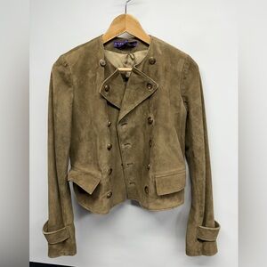 Ralph Lauren Purple Label Jacket Suede Leather Moto 2
